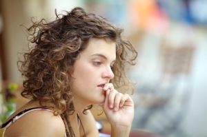Pensive woman